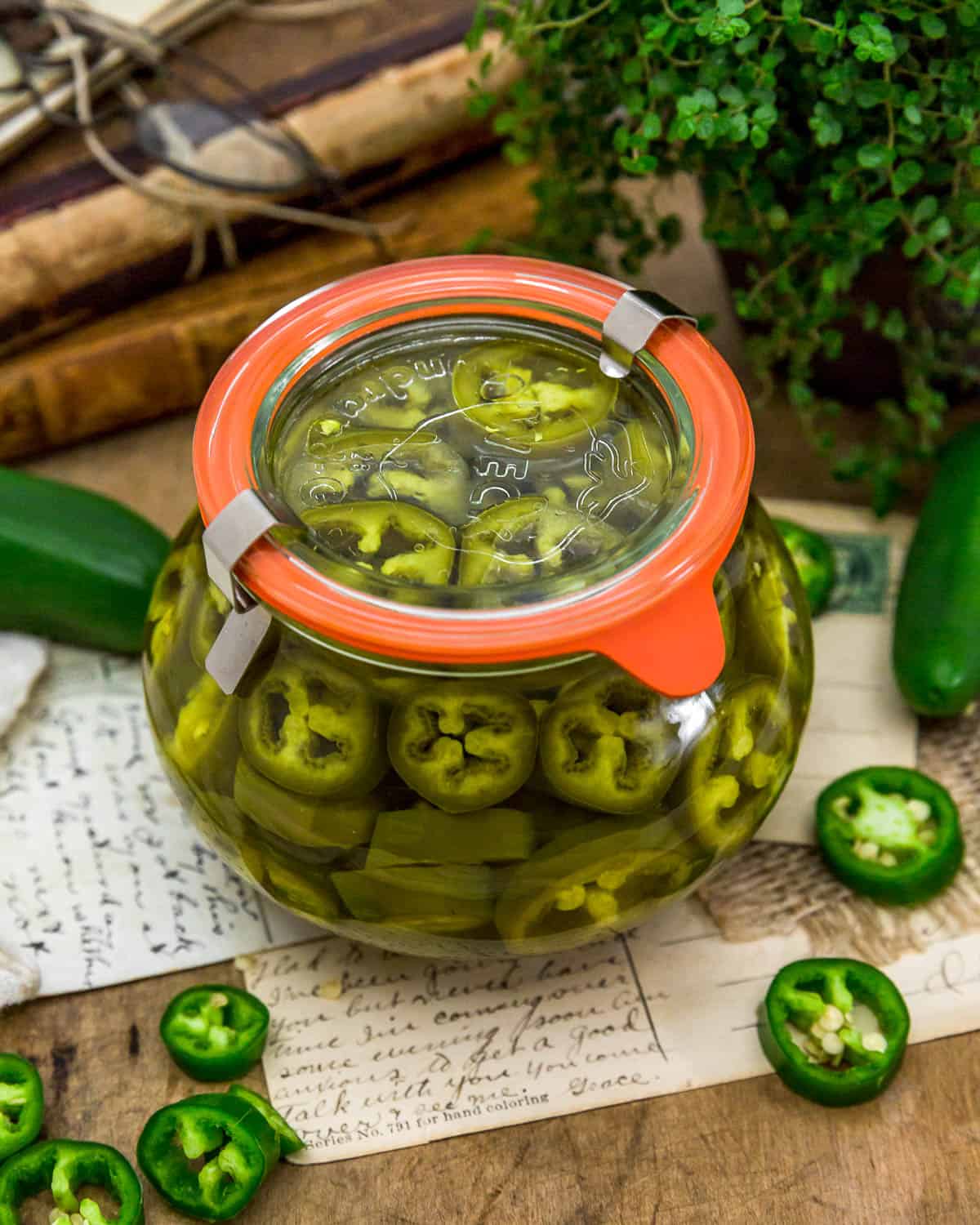 Easy Refrigerator Pickled Jalapeños - Monkey and Me Kitchen Adventures