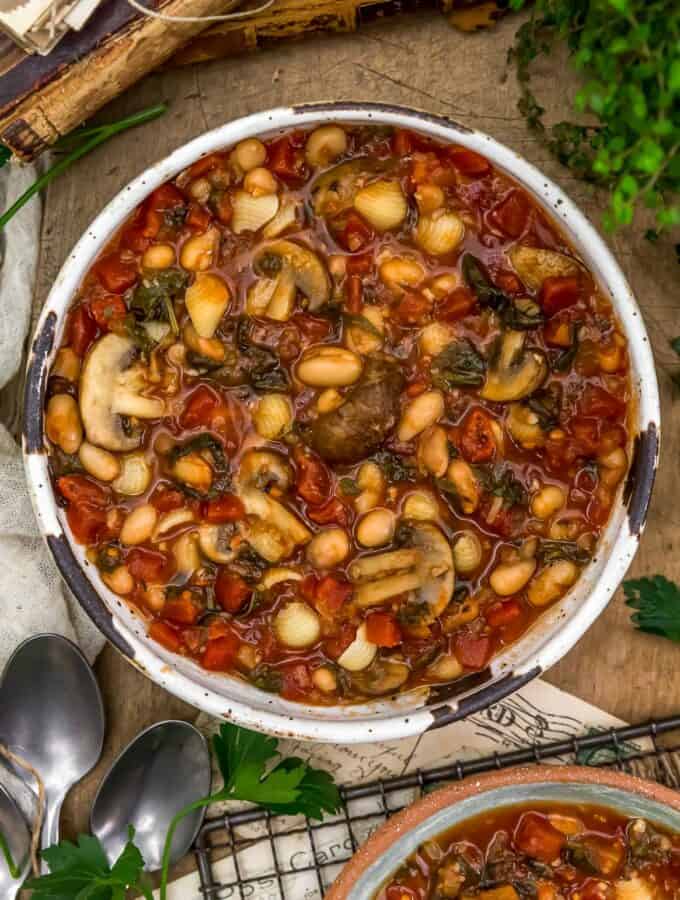 Bowl of Tuscan Mushroom Stew