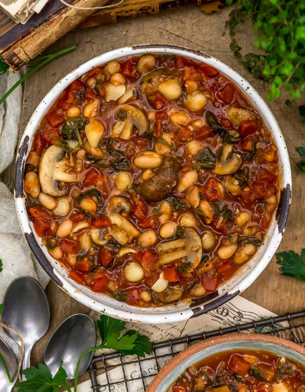 Bowl of Tuscan Mushroom Stew