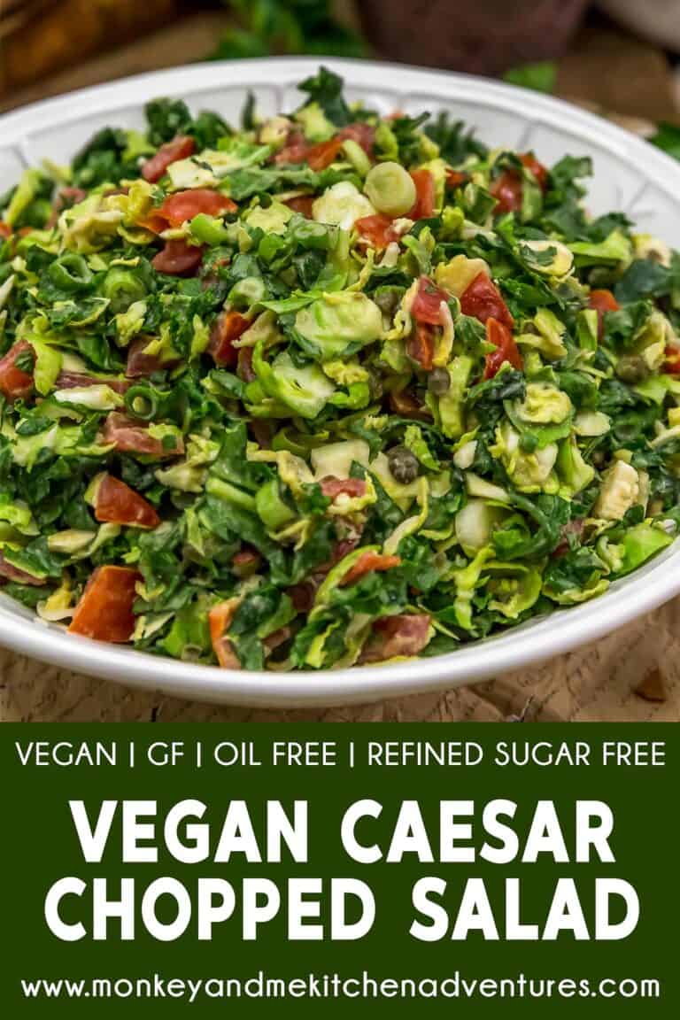 Vegan Caesar Chopped Salad - Monkey and Me Kitchen Adventures