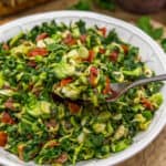 Eating Vegan Caesar Chopped Salad