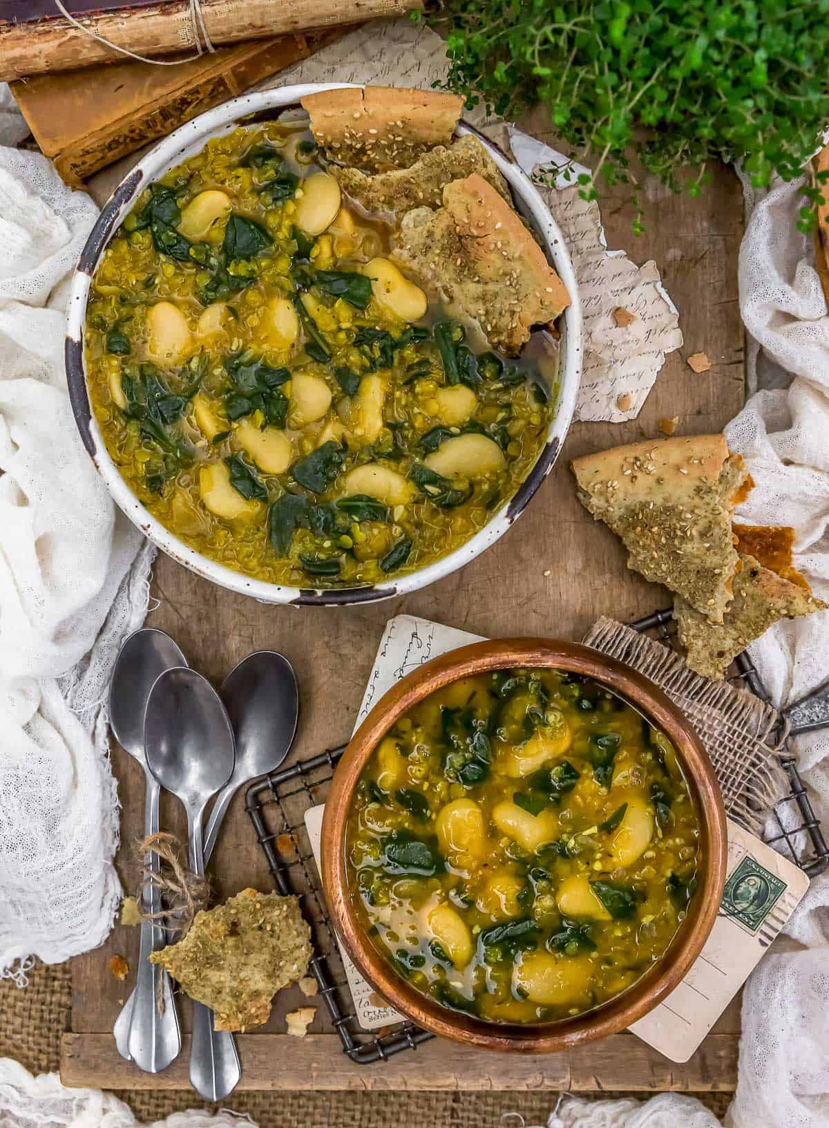 Red Lentil Butter Bean Soup