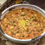 Oil Free Italian White Bean Rice Soup in a bowl