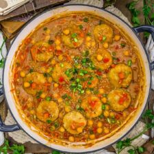 병아리콩 라이스케이크 떡볶이