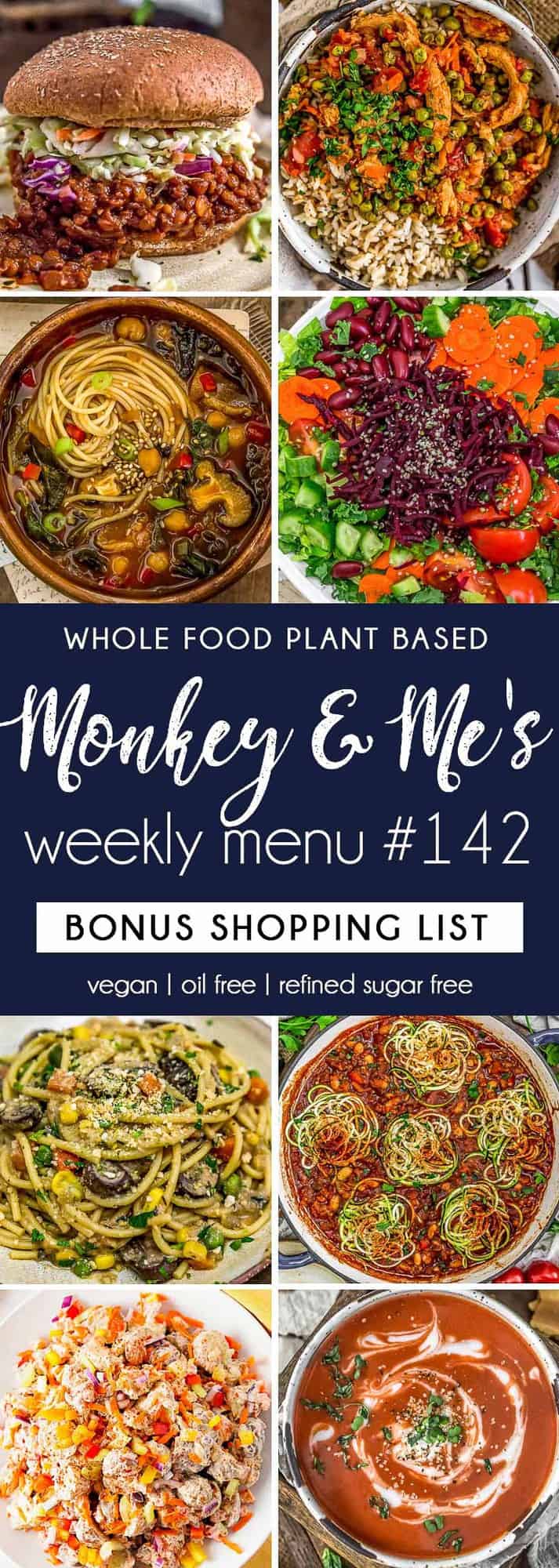 Monkey and Me's Menu 142 featuring 8 recipes