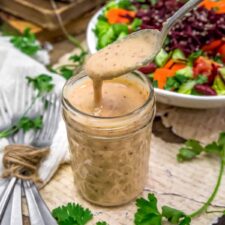 Oil Free Tangy Thousand Island Hummus Dressing-image