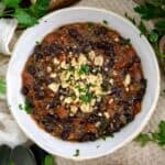Budget Friendly Black Bean Chili with tortillas
