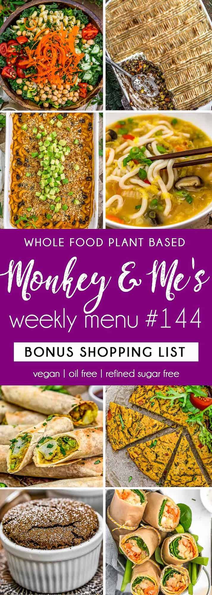 Monkey and Me's Menu 144 featuring 8 recipes