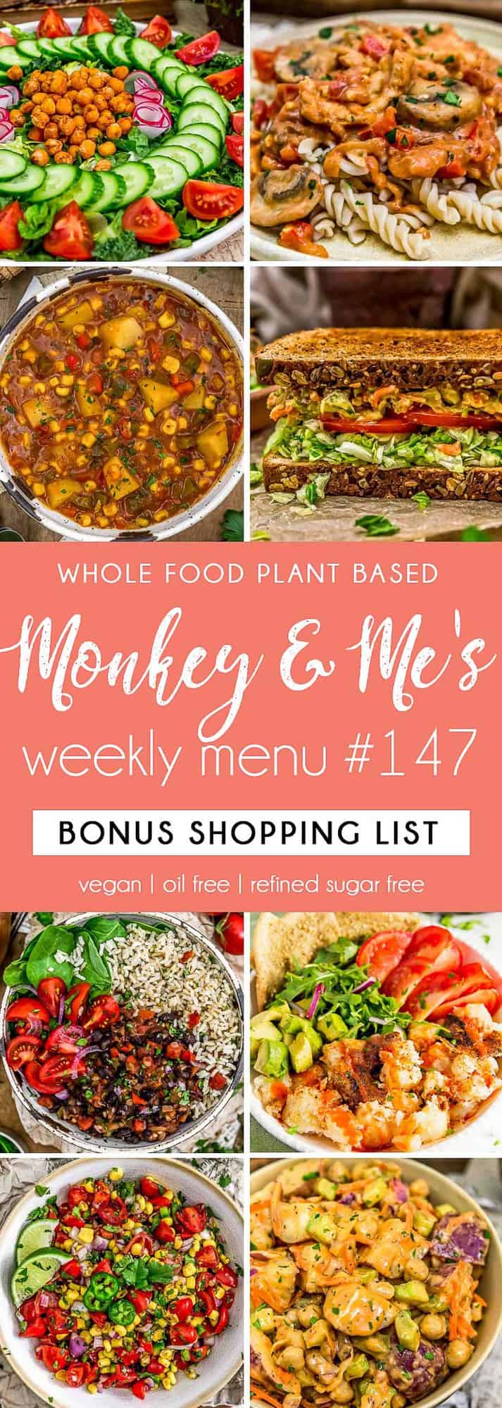 Monkey and Me's Menu 147 featuring 8 recipes