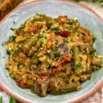 Bowl of Green Bean Tomato Bake