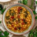 Bold of Healthy Tunisian Chickpea Orzo Soup
