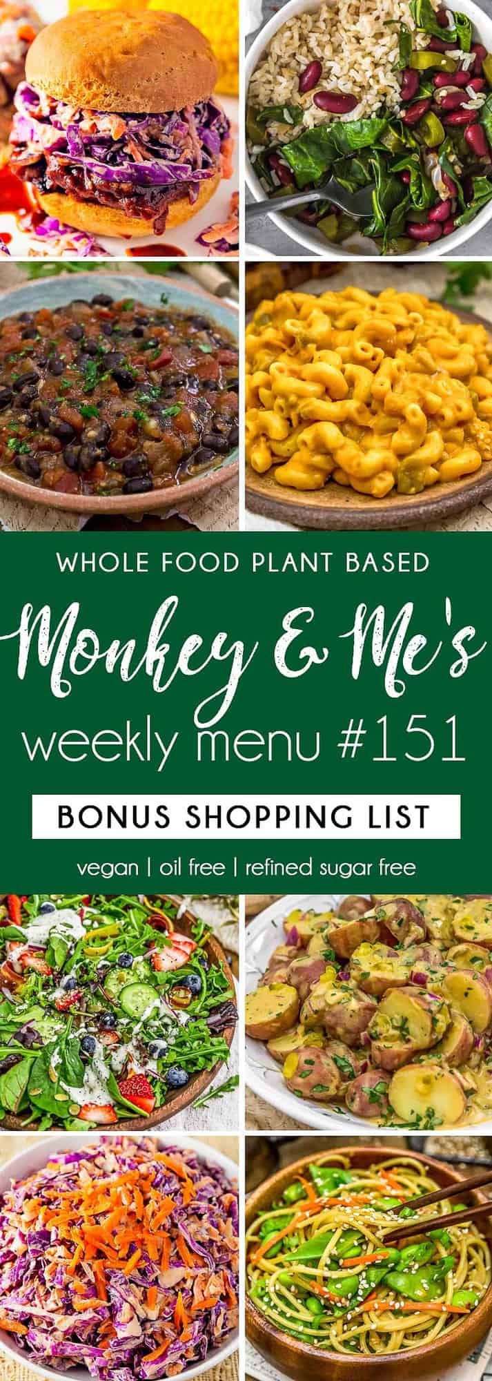 Monkey and Me's Menu 151 featuring 8 recipes