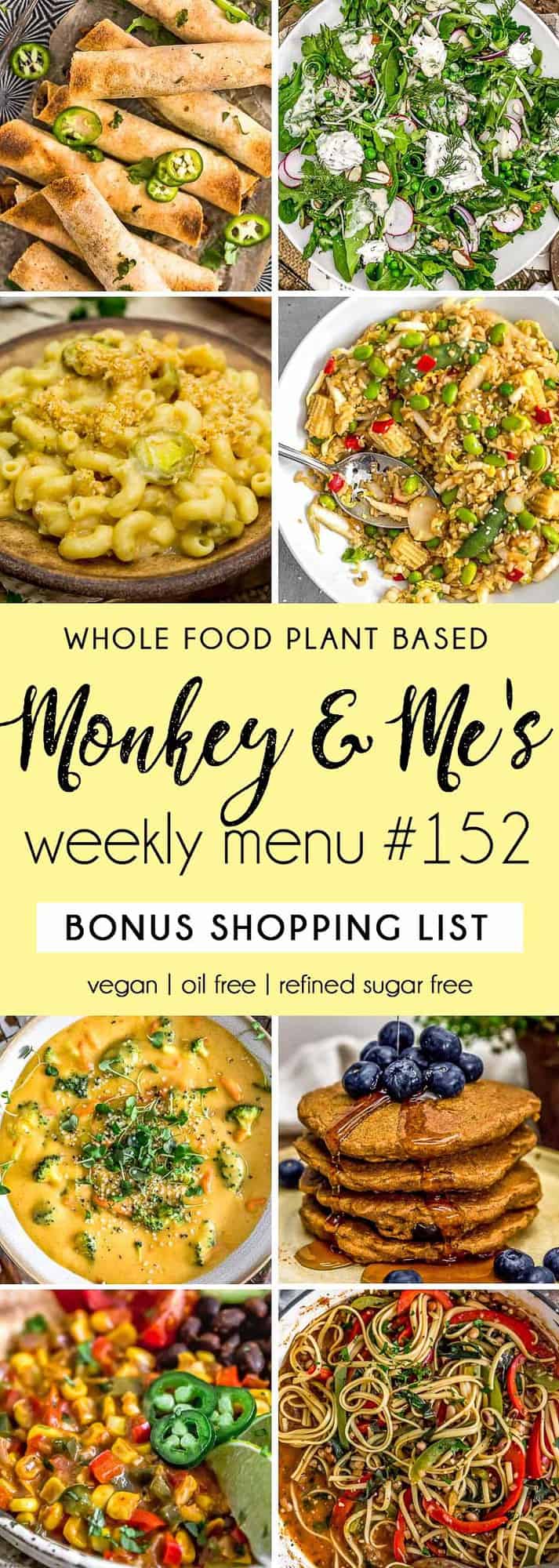 Monkey and Me's Menu 152 featuring 8 recipes