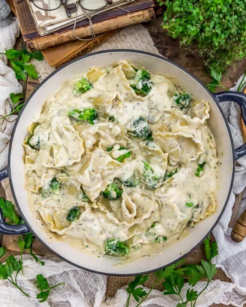 Vegan Veggie White Lasagna Skillet Monkey and Me Kitchen Adventures