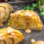 Instant Pot Ruben Cabbage Wedges with Thousand Island Dressing