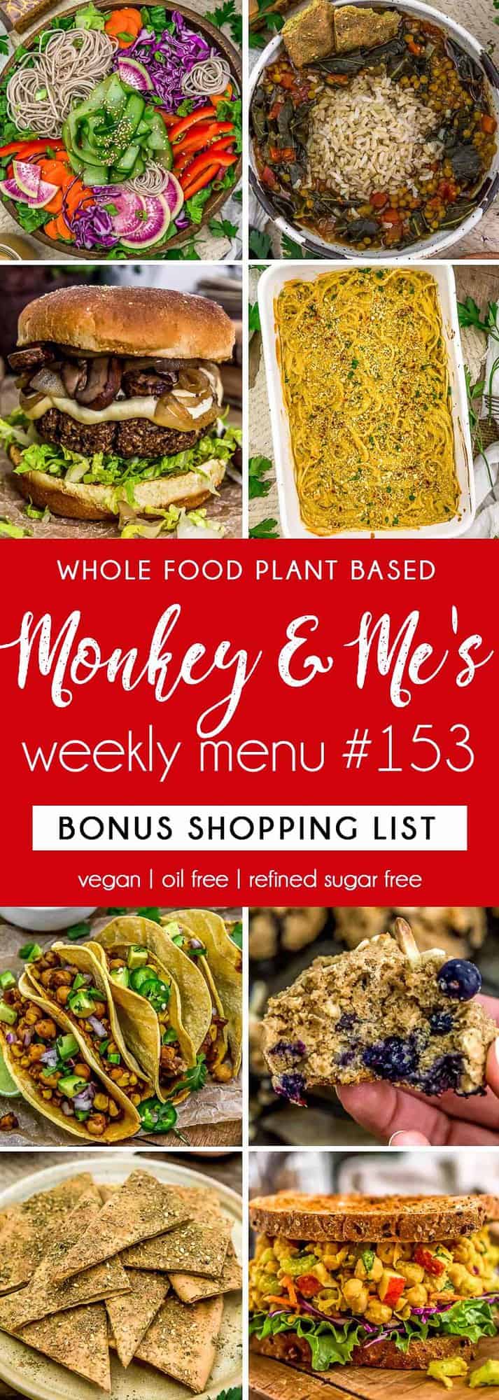 Monkey and Me's Menu 153 featuring 8 recipes