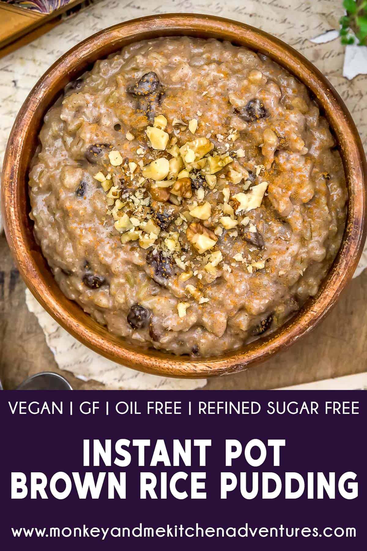 Vegan instant pot online rice pudding