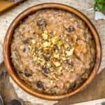 Instant Pot Brown Rice Pudding in a bowl