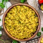 Bowl of Oil Free Yellow Rice