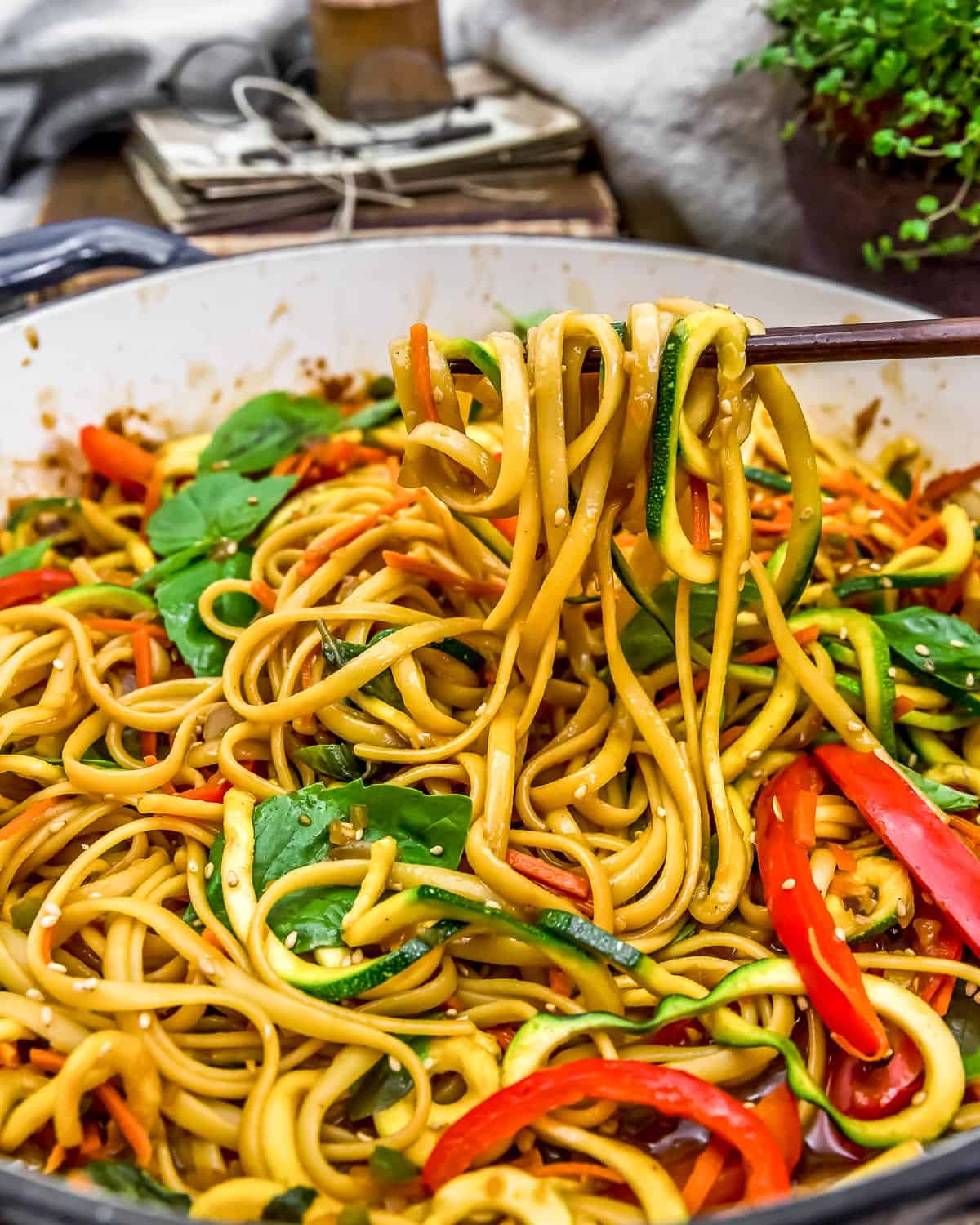 Eating Chinese Five Spice Noodles and Zoodles