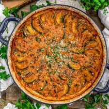 Oil Free Greek Zucchini and Potato Bake-image