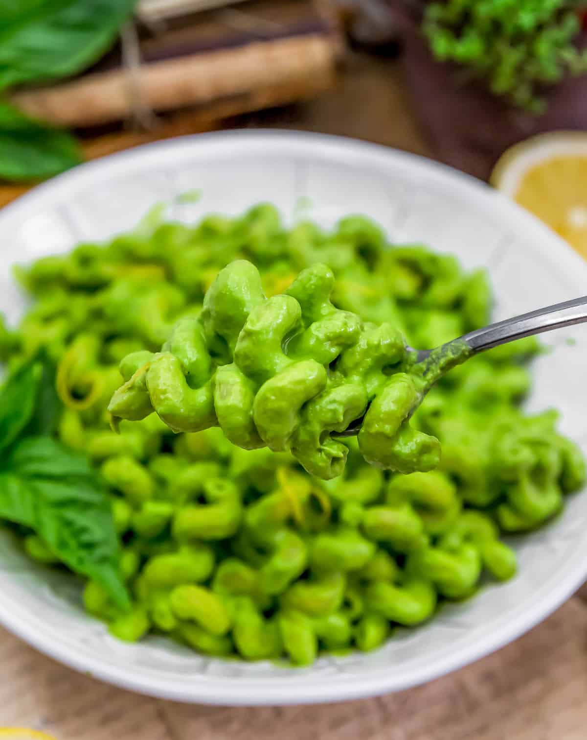 Eating Easy Lemon Basil Pasta