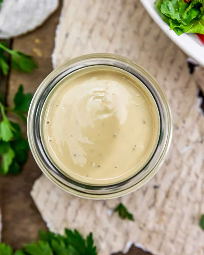 Oil Free Vegan Creamy Italian Dressing - Monkey and Me Kitchen Adventures