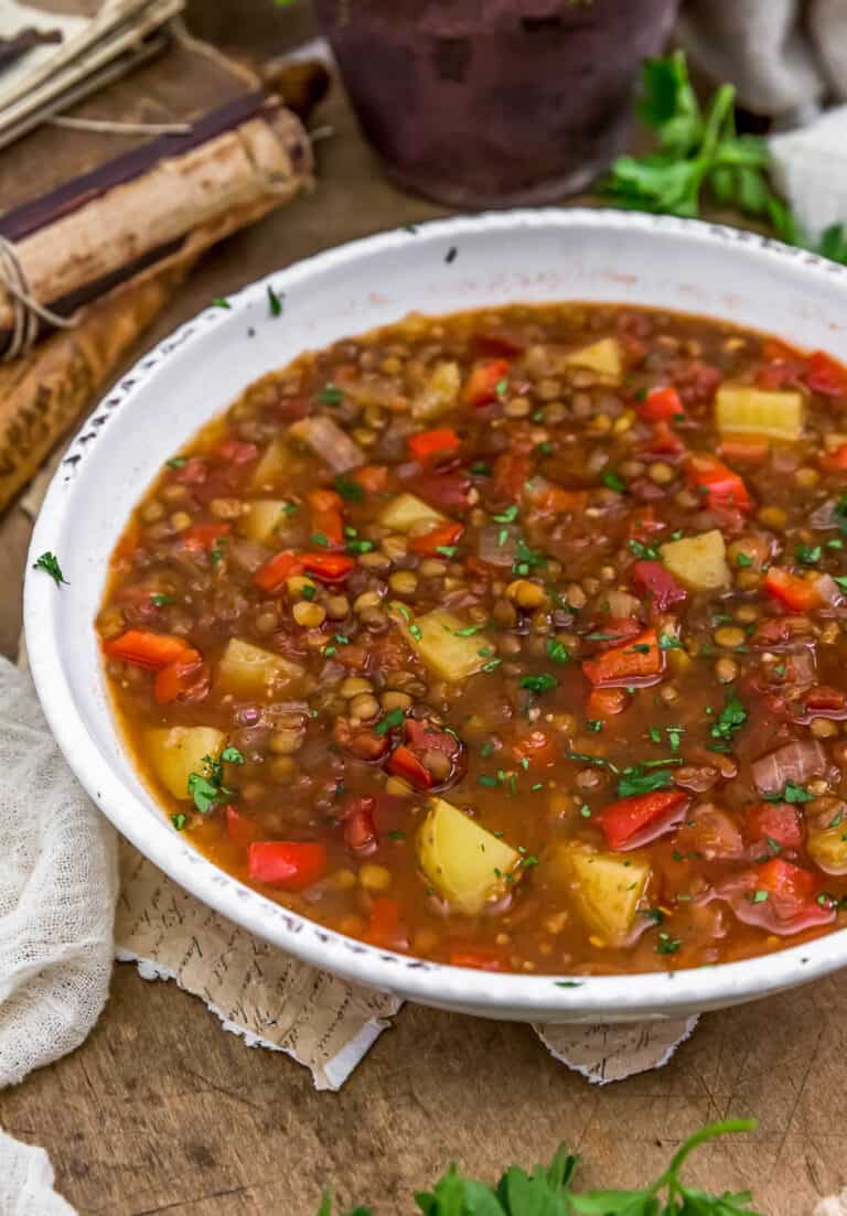 Smoky Lentil Potato Soup - Monkey and Me Kitchen Adventures