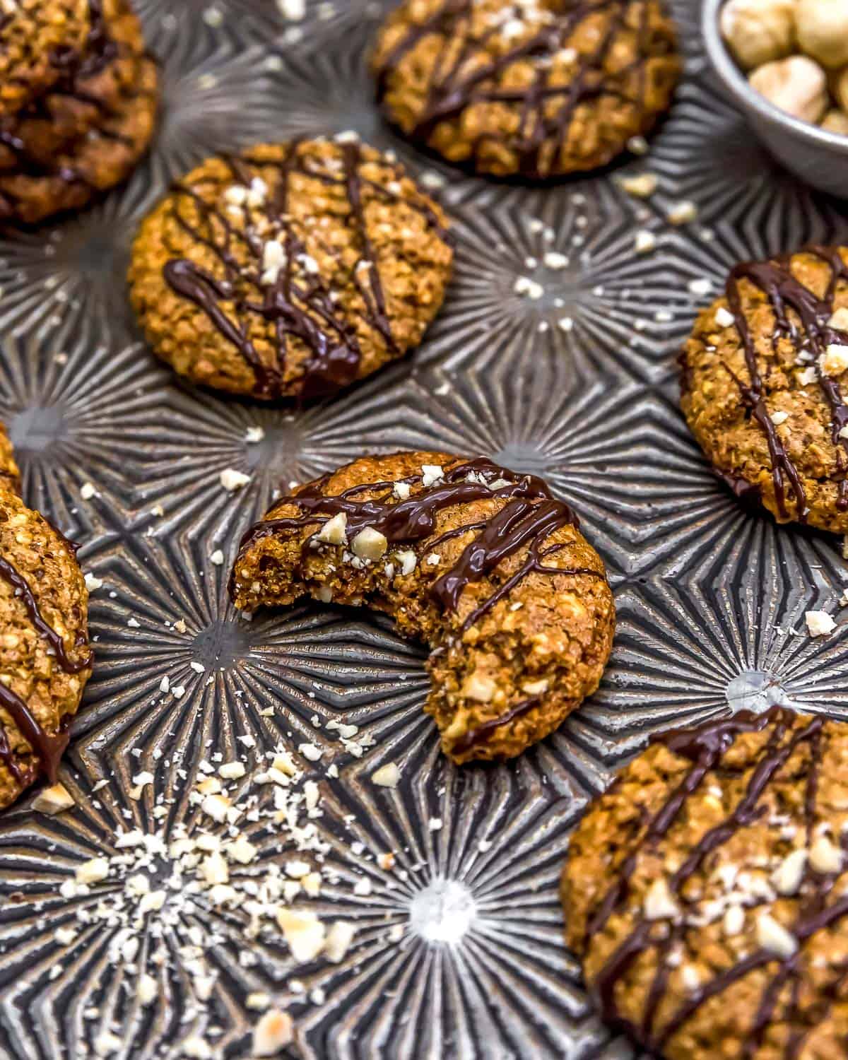 Hazelnut Cookies with Coffee and Chocolate