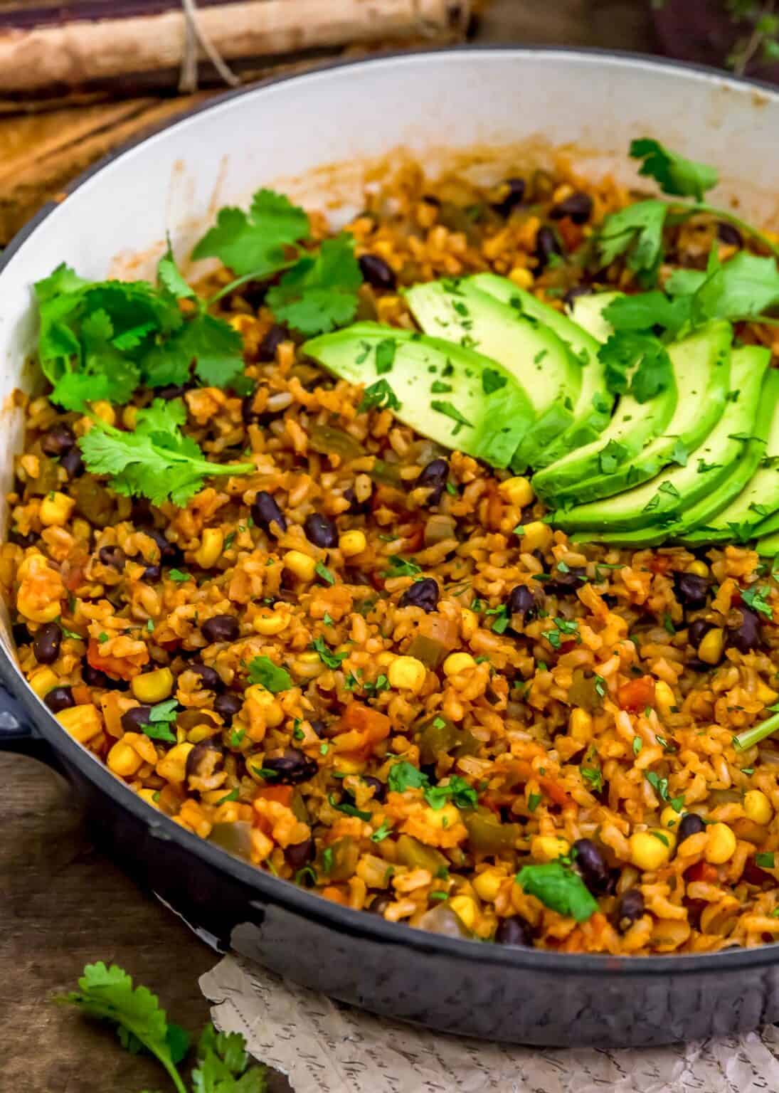 Oil Free Enchilada Rice - Monkey and Me Kitchen Adventures