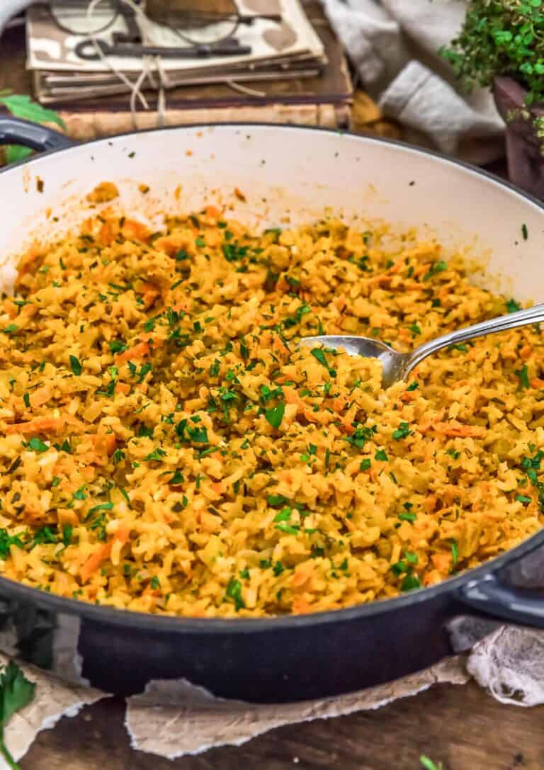 Ranch Rice Oil Free Vegan Buffalo Ranch Rice - Monkey and Me Kitchen Adventures