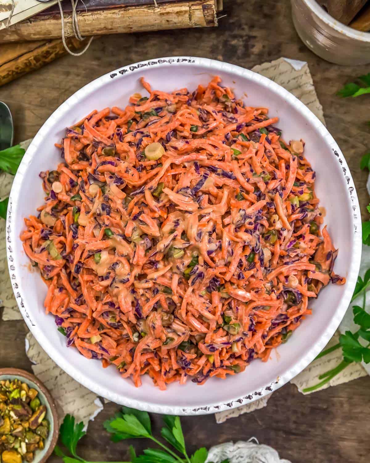 Carrot Salad with Maple Mustard Dressing