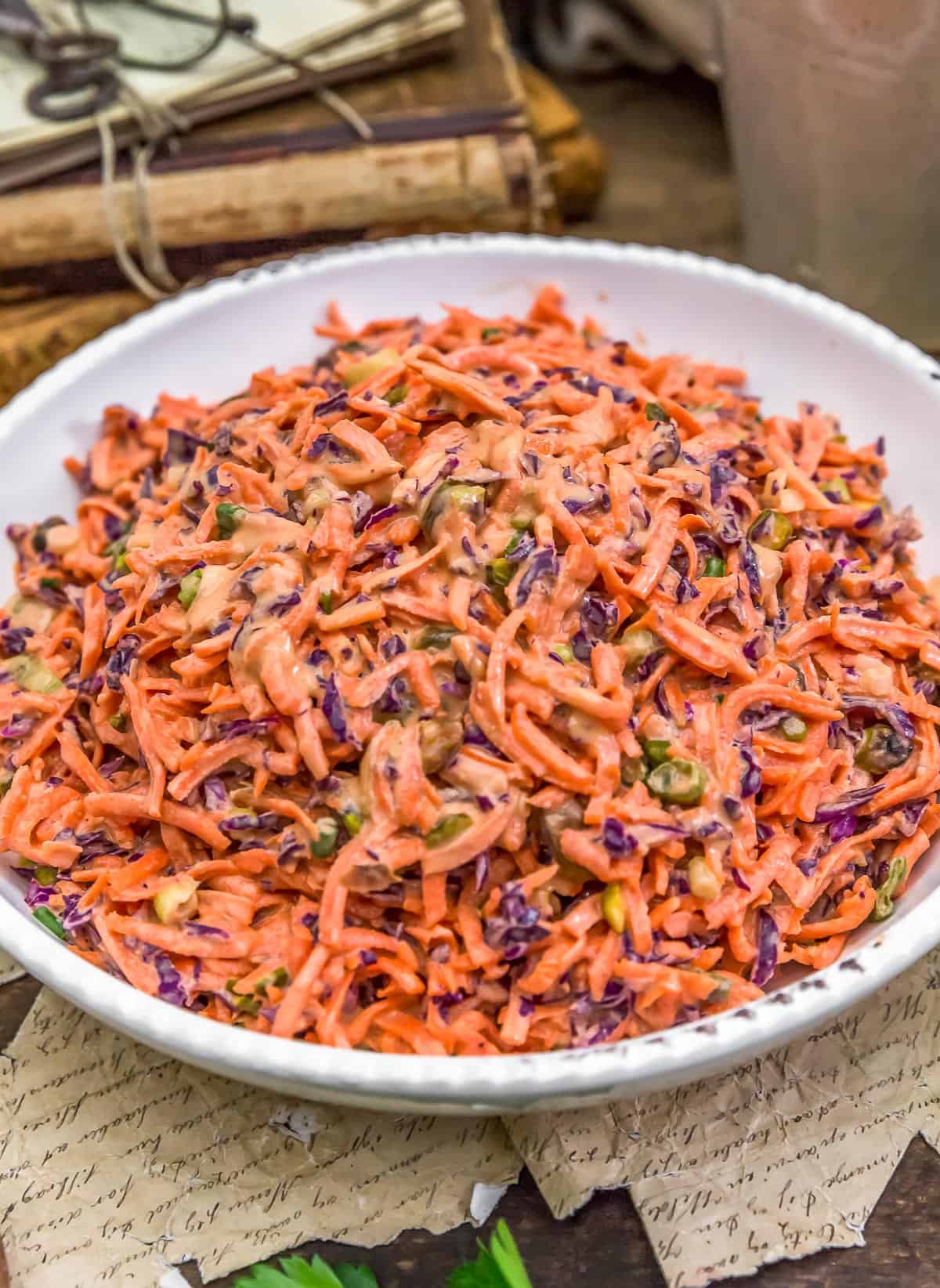 Carrot Salad with Maple Mustard Dressing