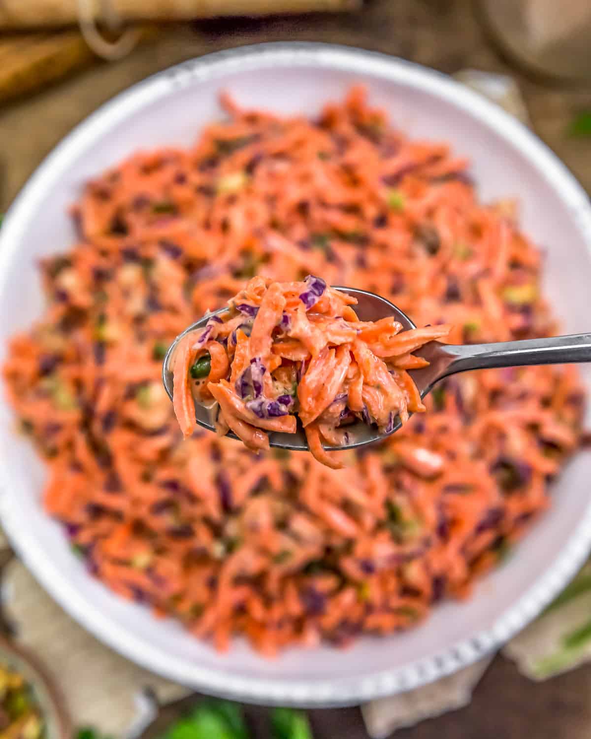 Carrot Salad with Maple Mustard Dressing