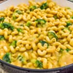 Close up of Vegan Thai Curry Mac and Cheese