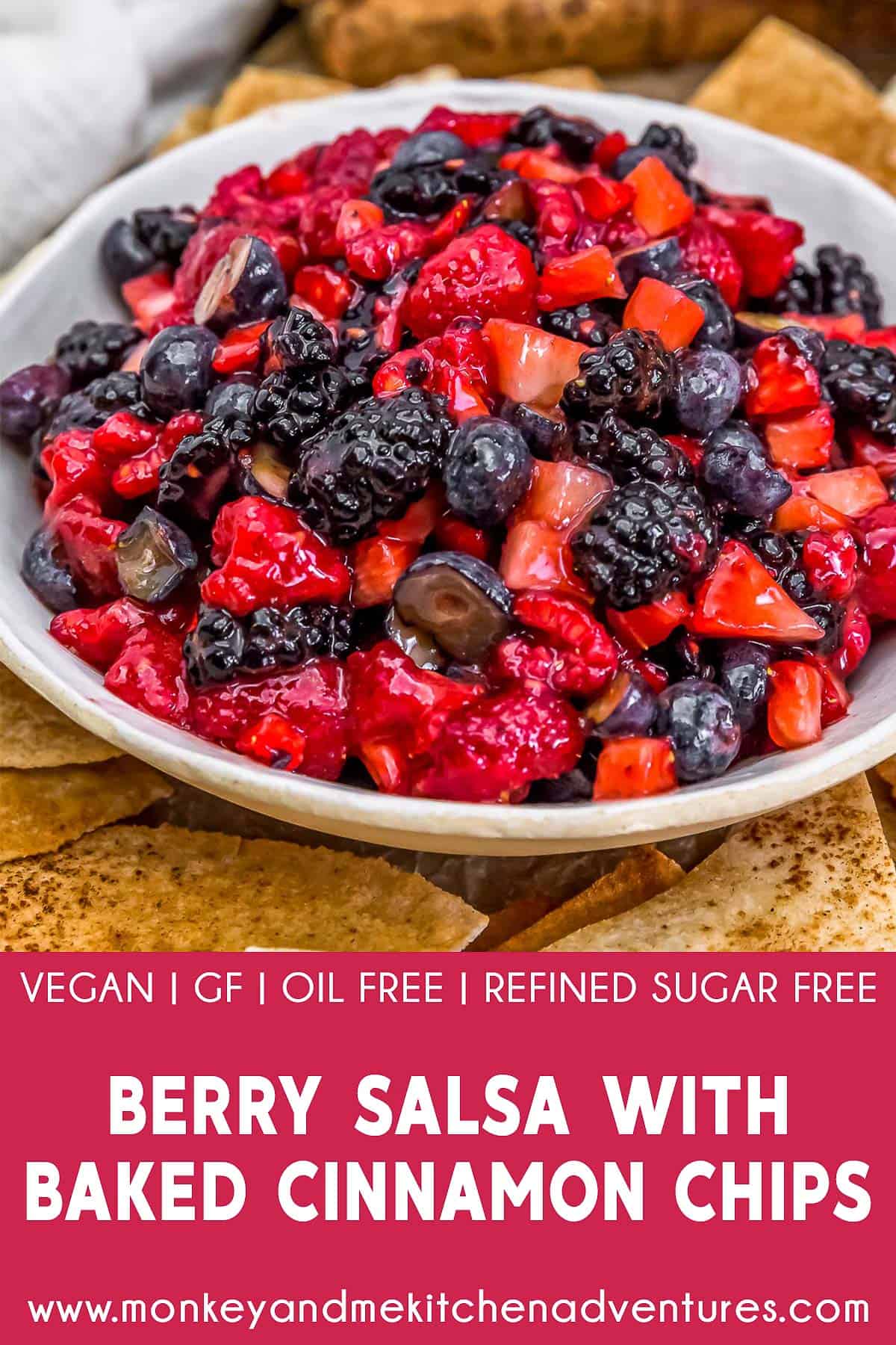 Berry Fruit Salsa with Text Description