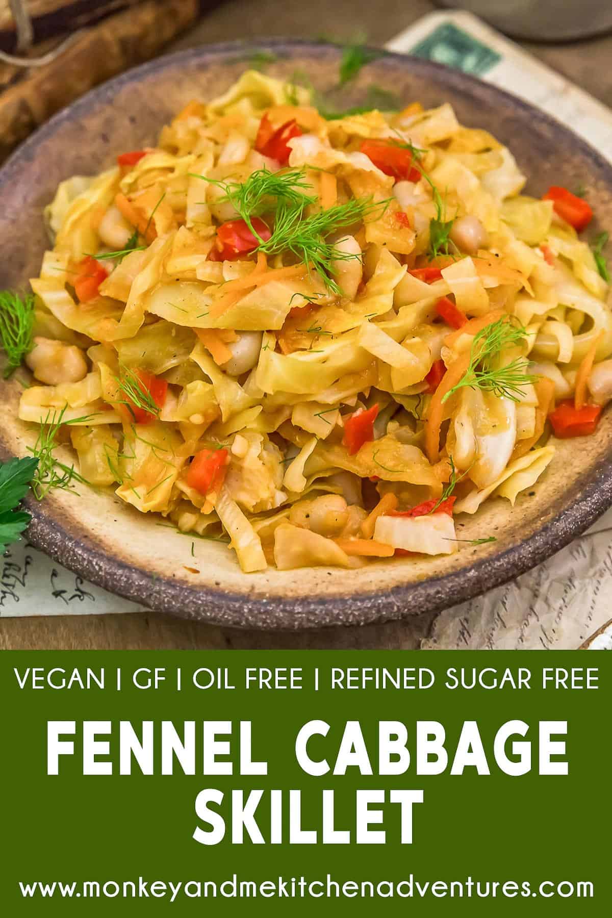 Fennel Cabbage Skillet with text description