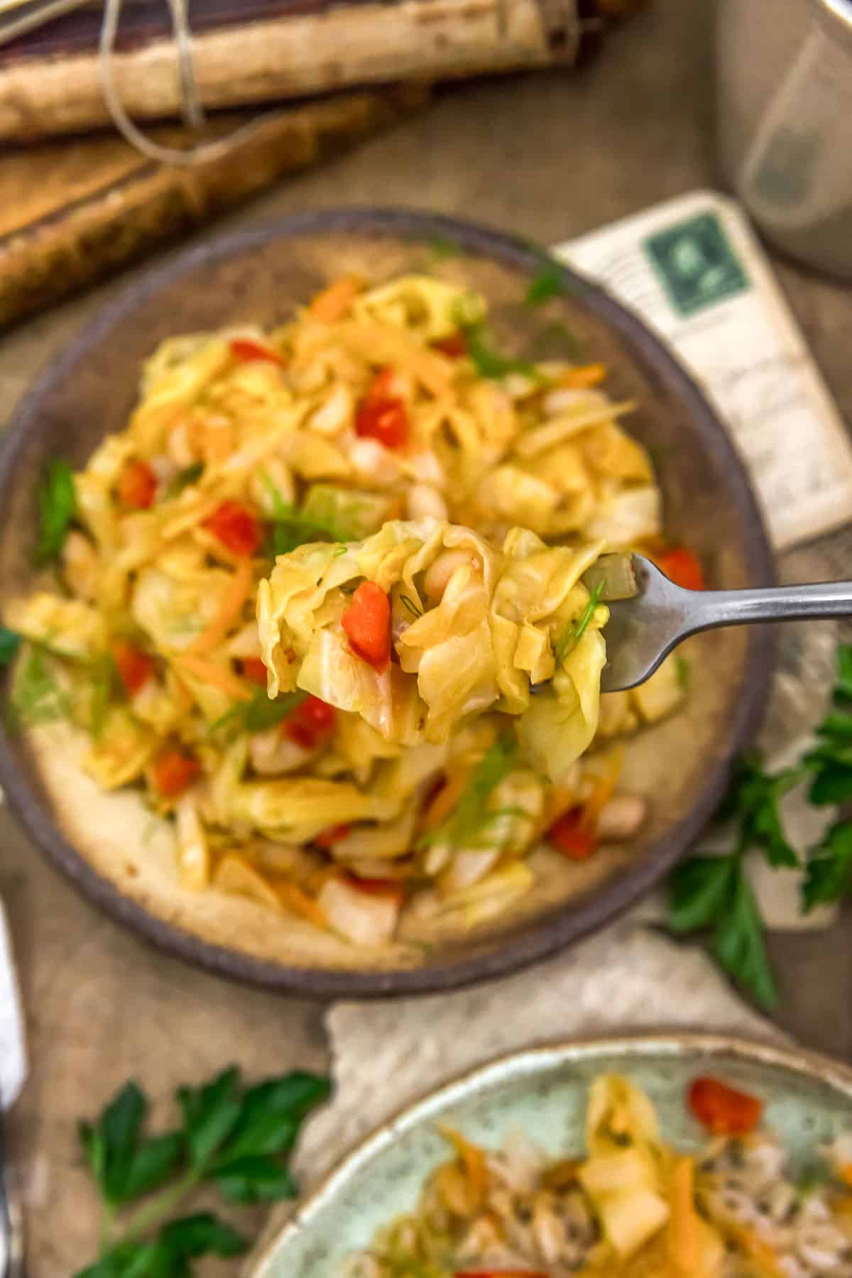 Forkful of Fennel Cabbage Skillet