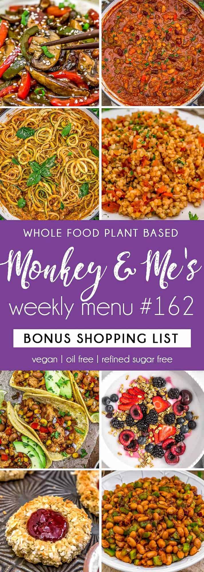 Monkey and Me's Menu 162 featuring 8 recipes