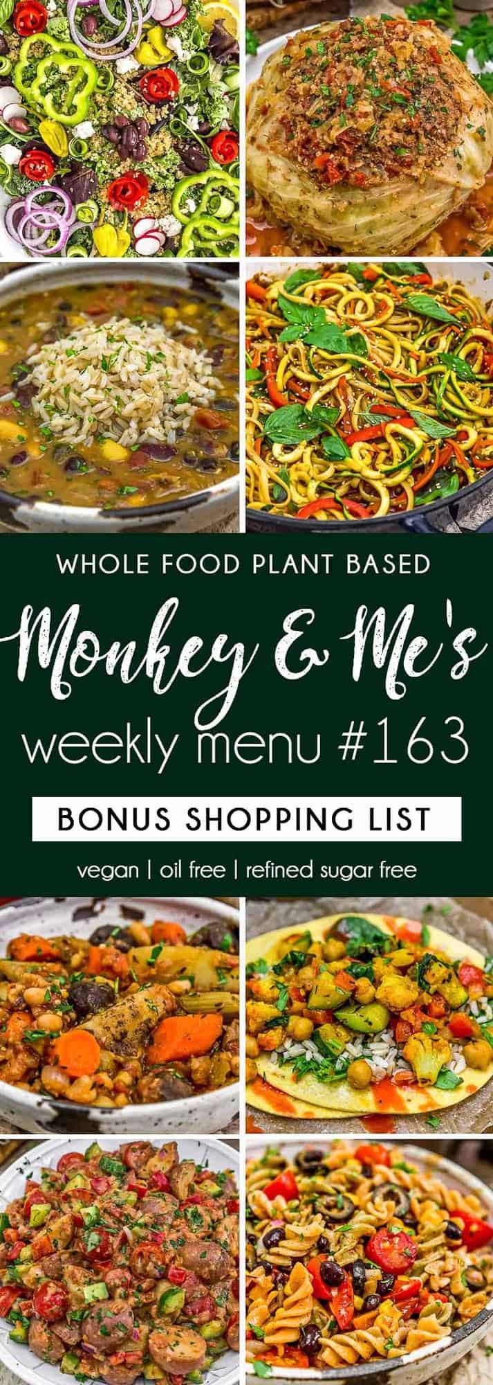 Monkey and Me's Menu 163 featuring 8 recipes