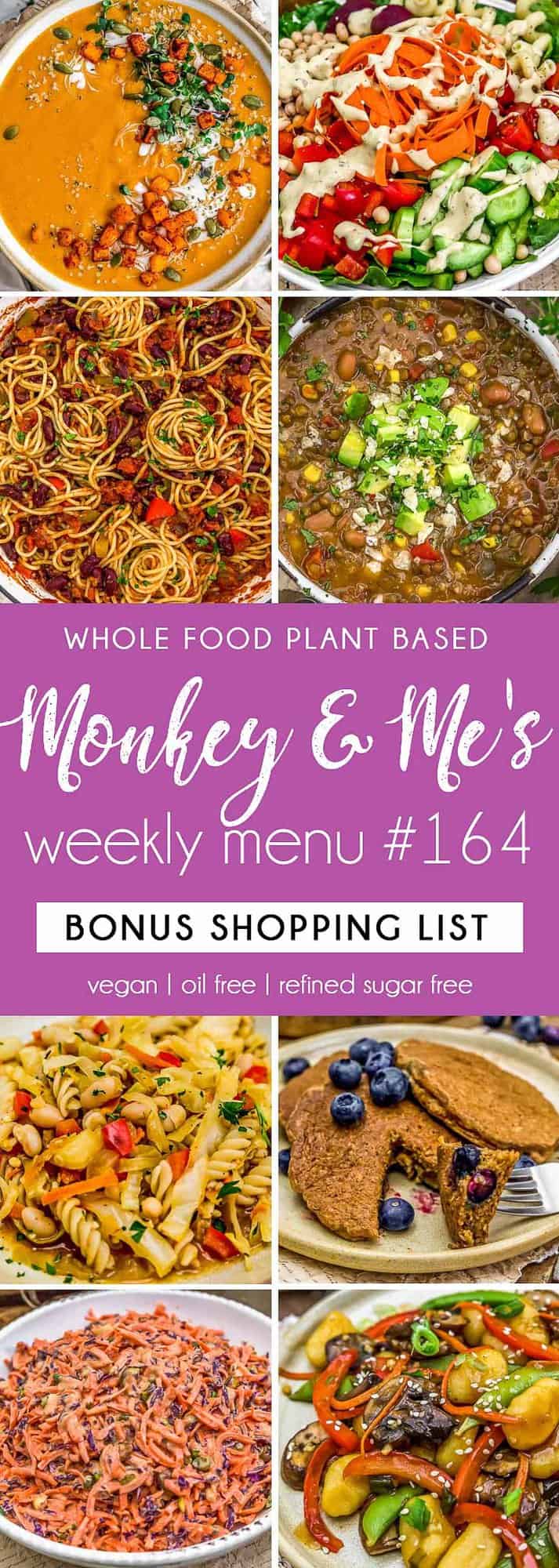 Monkey and Me's Menu 164 featuring 8 recipes