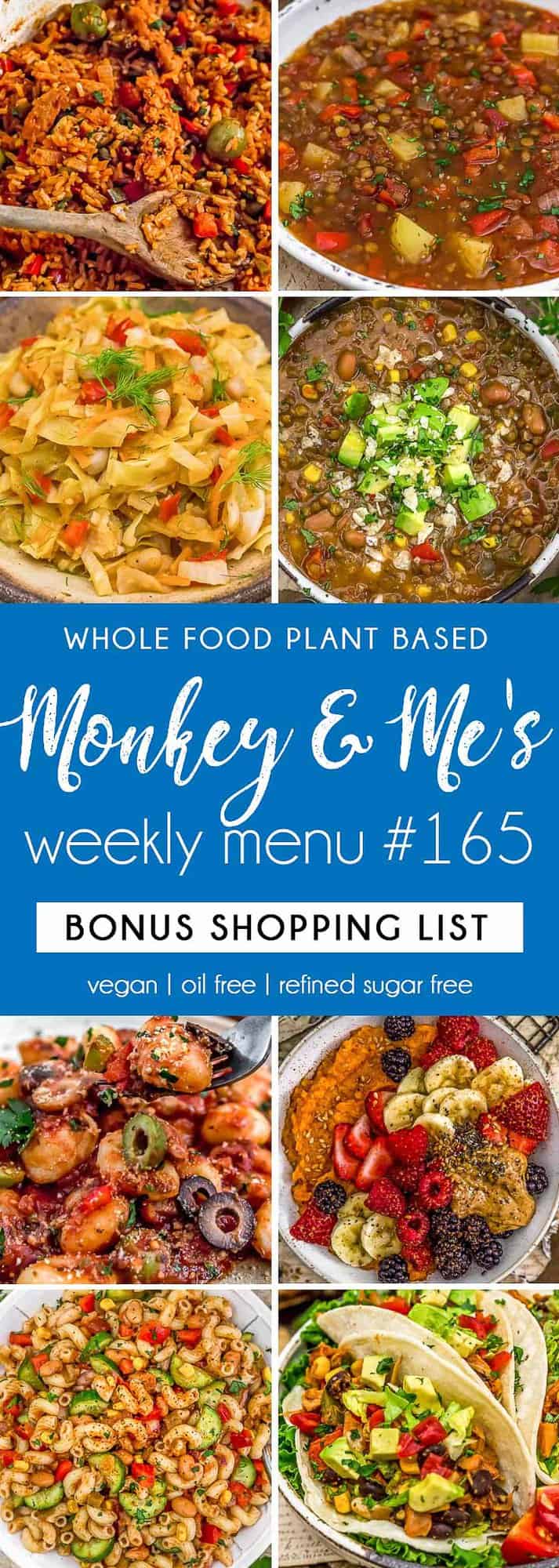 Monkey and Me's Menu 165 featuring 8 recipes