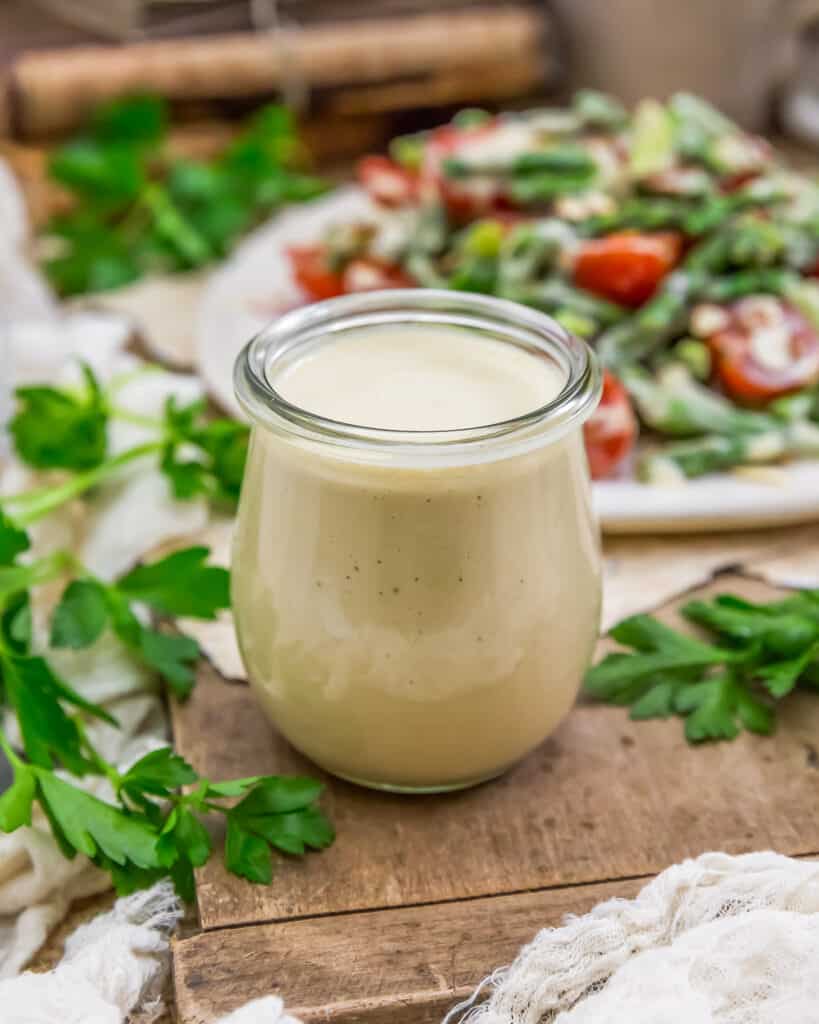 Oil Free Creamy Dijon Dressing Monkey and Me Kitchen Adventures