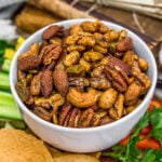 Close up of Oil Free Spiced Nuts