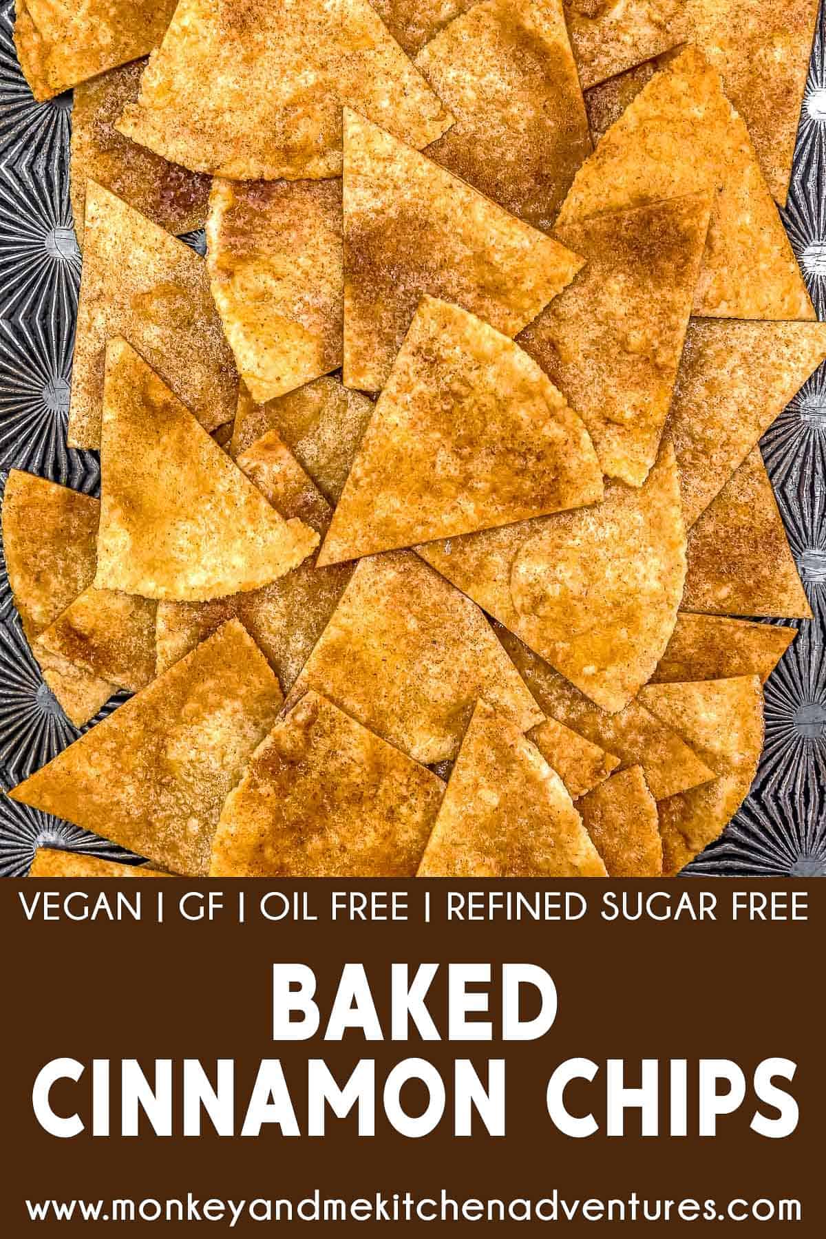 Baked Cinnamon Chips with text description
