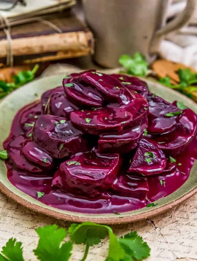 Close up of Easy Glazed Beets