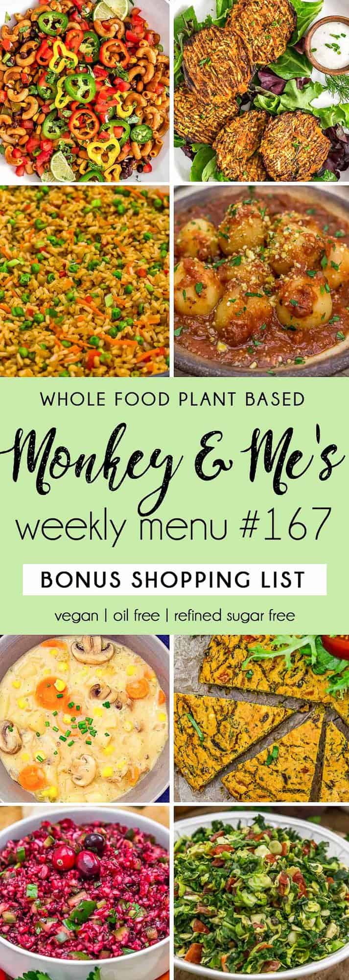 Monkey and Me's Menu 167 featuring 8 recipes