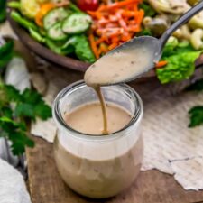 Oil Free Simple Greek Hummus Dressing-image