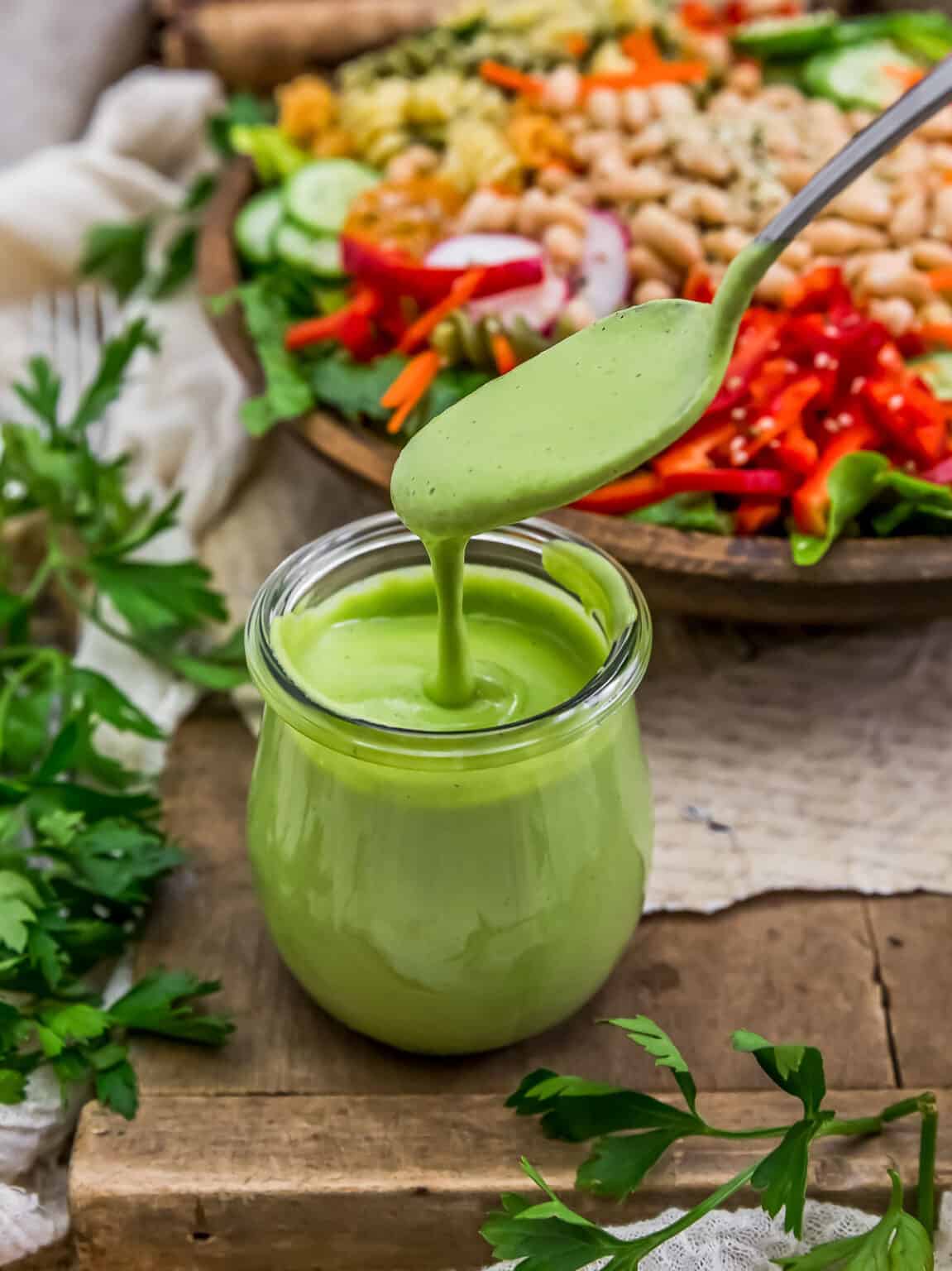 Oil Free Vegan Dilly Ranch Dressing - Monkey and Me Kitchen Adventures