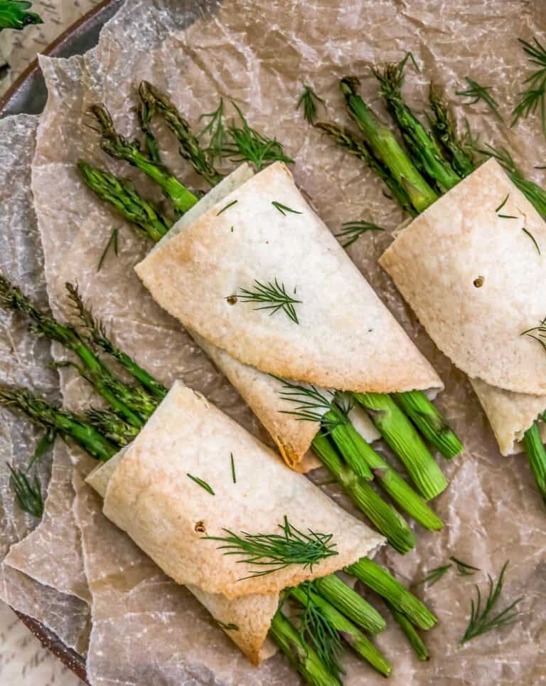 Vegan Dijon Asparagus Bundles Monkey and Me Kitchen Adventures
